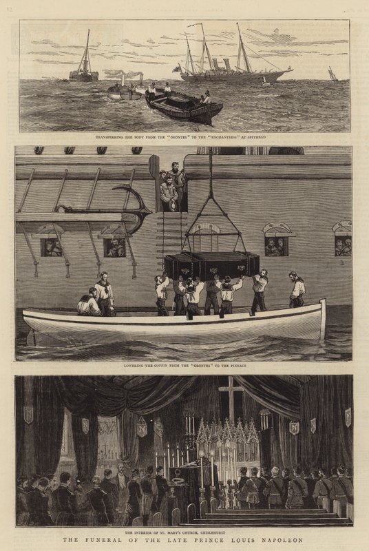 The Funeral of Prince Louis Napoleon by John Charles Dollman