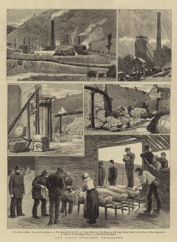 The Risca Colliery Explosion by John Charles Dollman