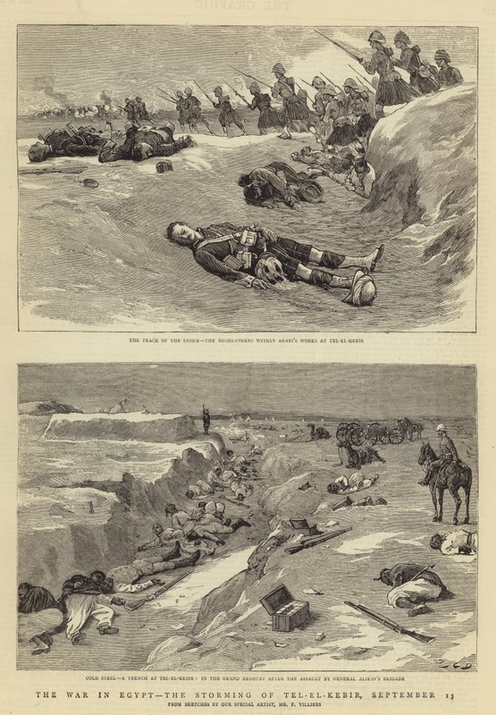 The War in Egypt, the Storming of Tel-el-Kebir, 13 September by John Charles Dollman
