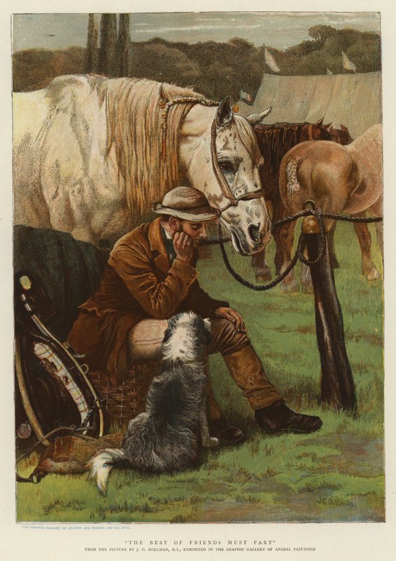 The Best of Friends Must Part by John Charles Dollman