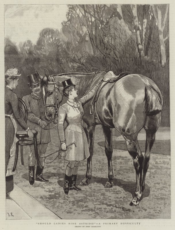 Should Ladies Ride Astride, a Primary Difficulty by John Charlton