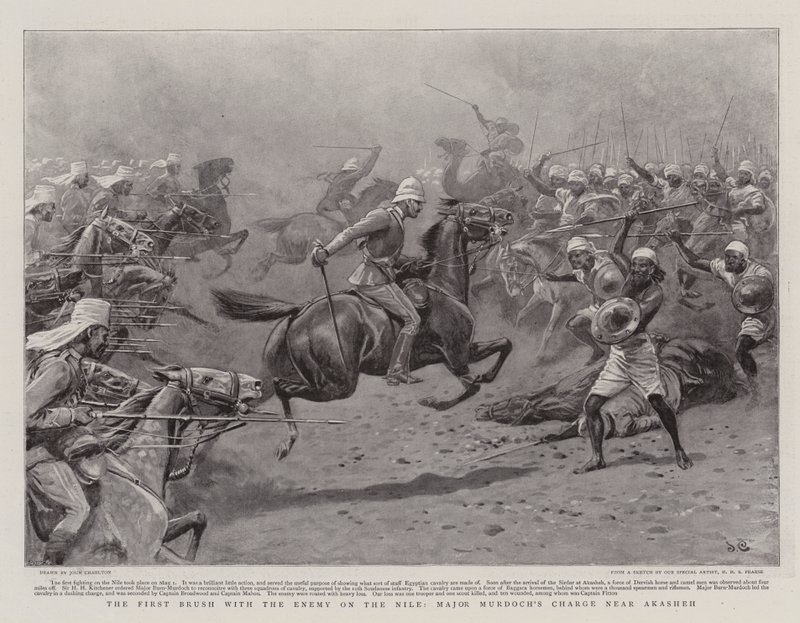 The First Brush with the Enemy on the Nile, Major Murdoch