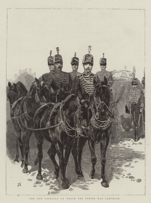 The Gun Carriage on which the Coffin was Conveyed by John Charlton