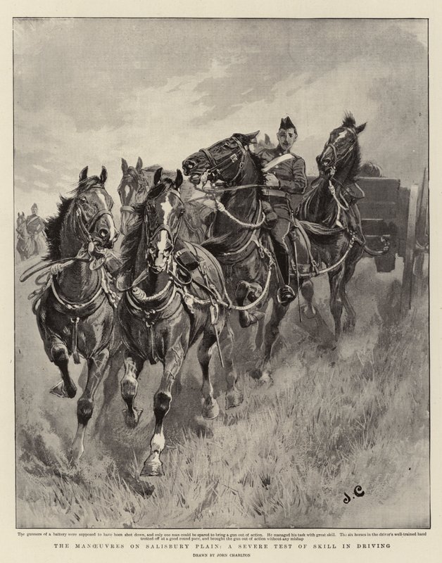 The Manoeuvres on Salisbury Plain, A Severe Test of Skill in Driving by John Charlton