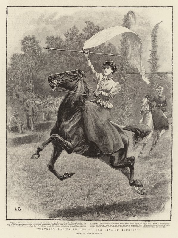 Victory, Ladies tilting at the Ring in Teneriffe by John Charlton