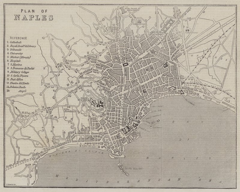 Plan of Naples by John Dower