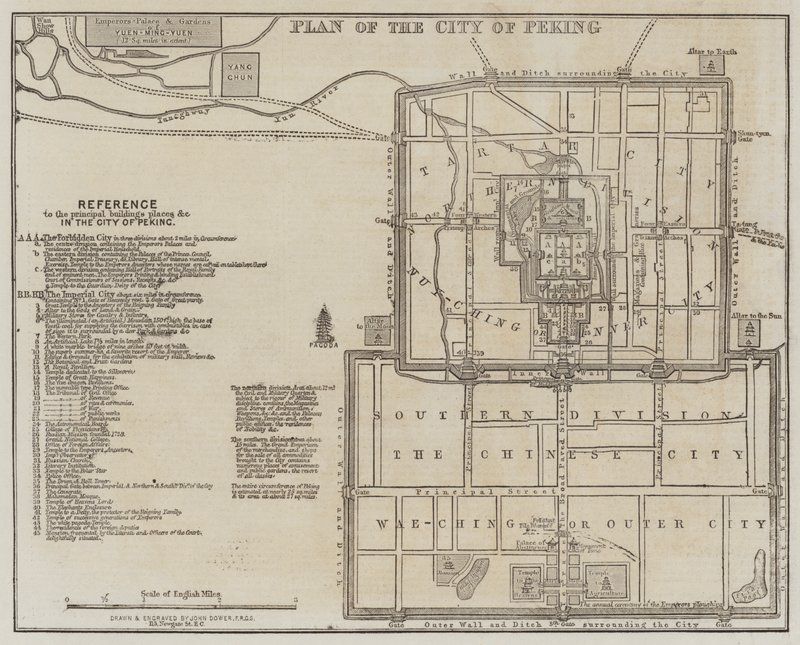 Plan of the City of Peking by John Dower