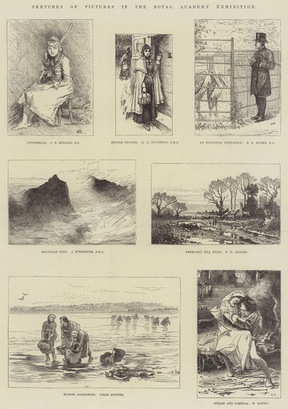 Sketches of Pictures in the Royal Academy Exhibition by John Everett Millais
