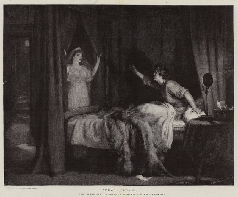 Speak! Speak! by John Everett Millais