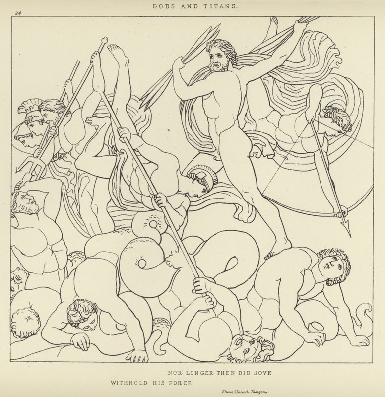 Gods and Titans by John Flaxman