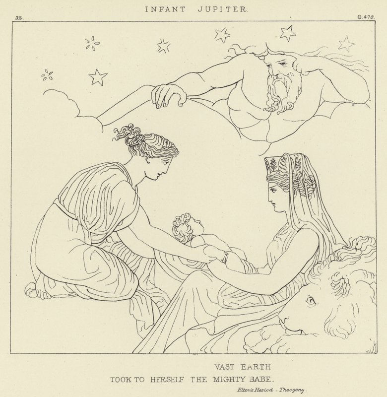 Infant Jupiter by John Flaxman
