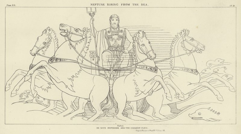 Neptune Rising from the Sea by John Flaxman