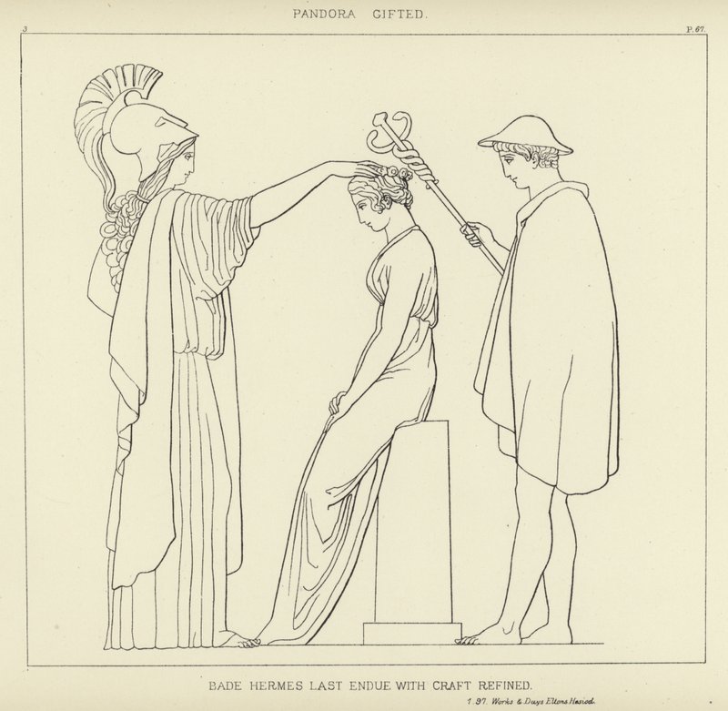 Pandora Gifted by John Flaxman