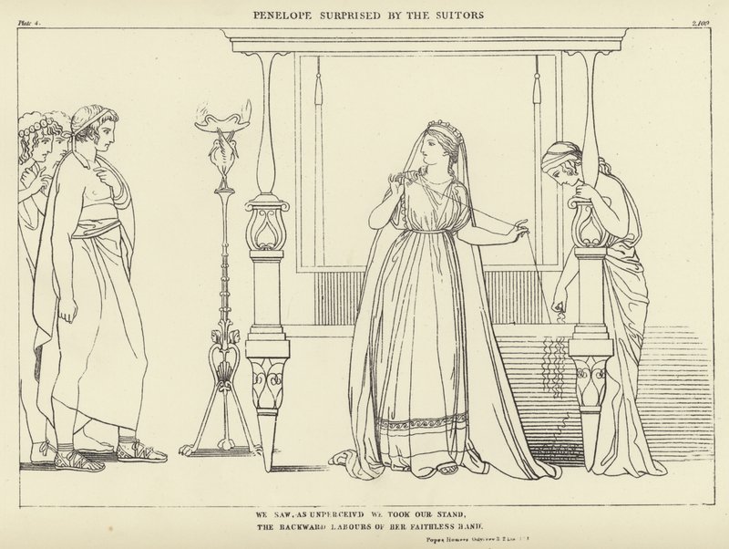 Penelope Surprised by the Suitors by John Flaxman