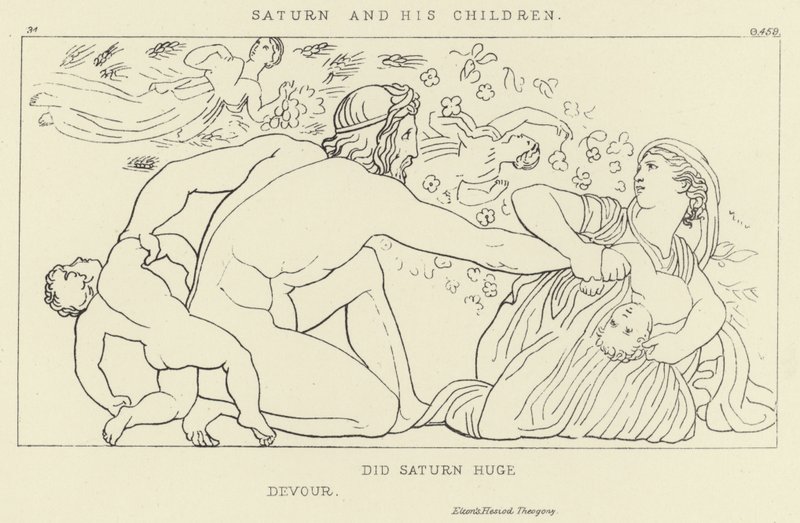 Saturn and his Children by John Flaxman