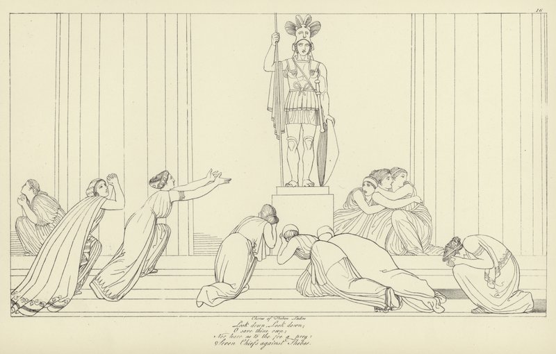 Seven Chiefs against Thebes by John Flaxman