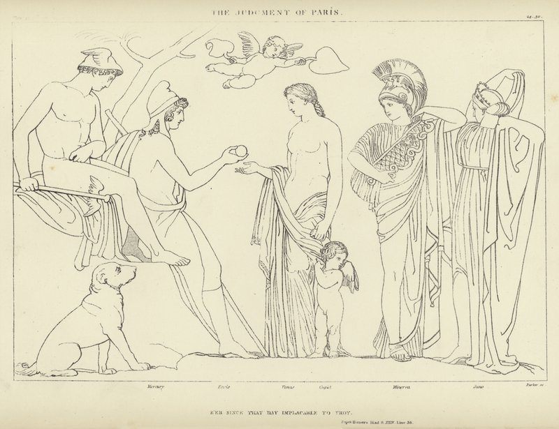 The Judgment of Paris by John Flaxman