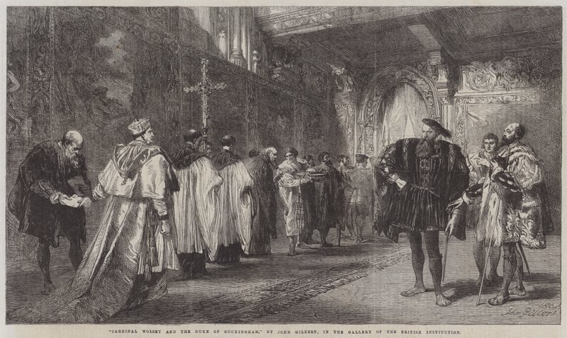 Cardinal Wolsey and the Duke of Buckingham by John Gilbert