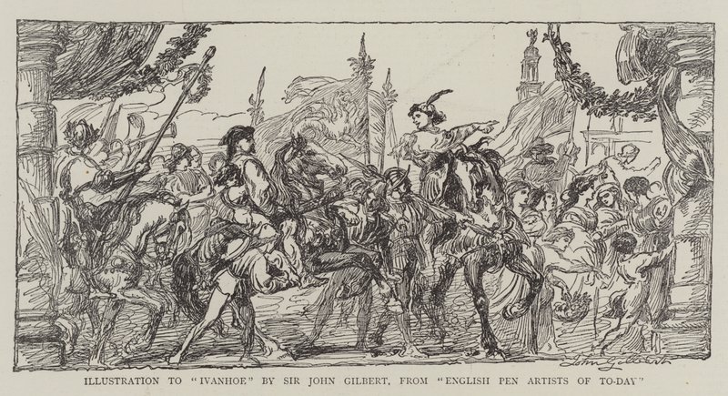 Illustration to Ivanhoe by John Gilbert