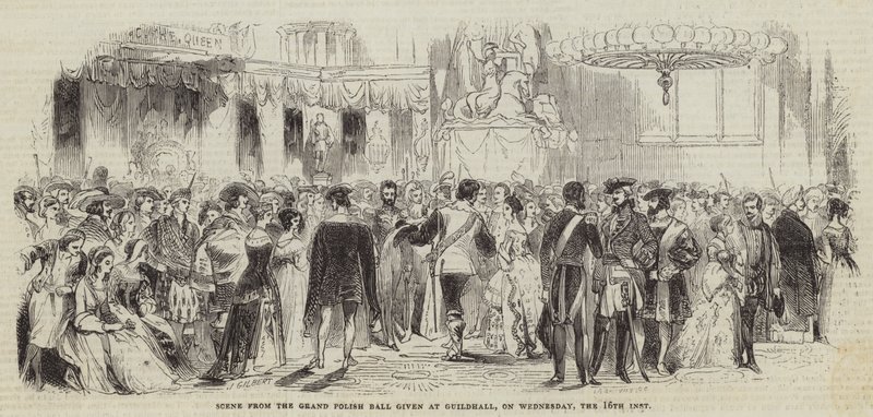 Scene from the Grand Polish Ball given at Guildhall, on Wednesday, the 16th inst by John Gilbert