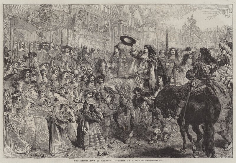 The Restoration of Charles II by John Gilbert