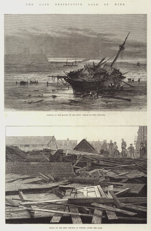 The late Destructive Gale of Wind by John Gilbert