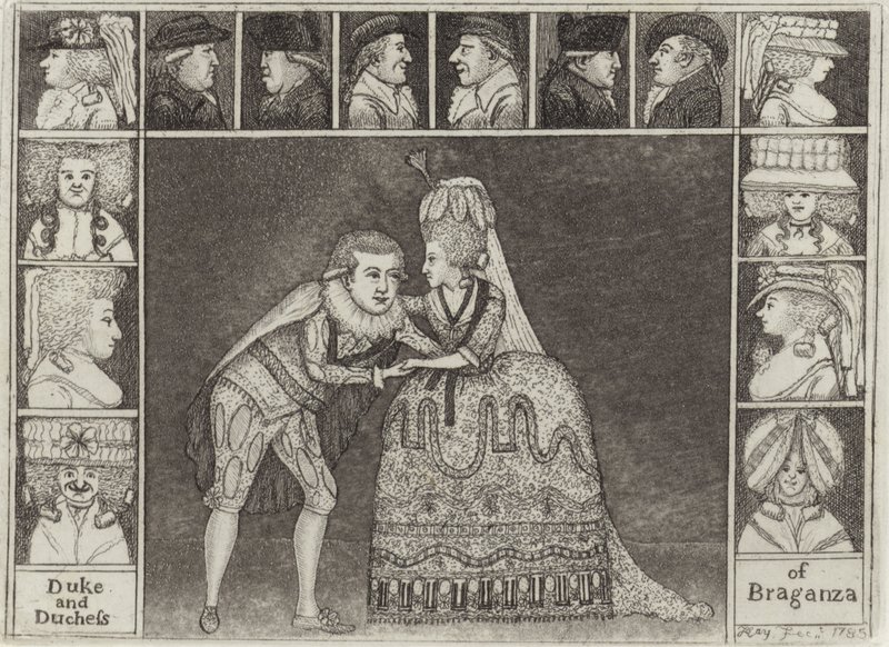 Portraits in Character as the Duke and Duchess of Braganza by John Kay