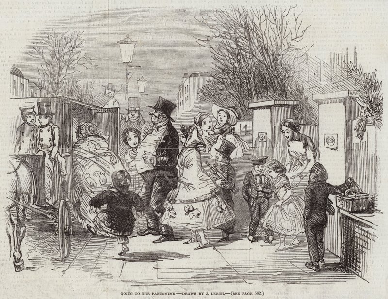 Going to the Pantomime by John Leech