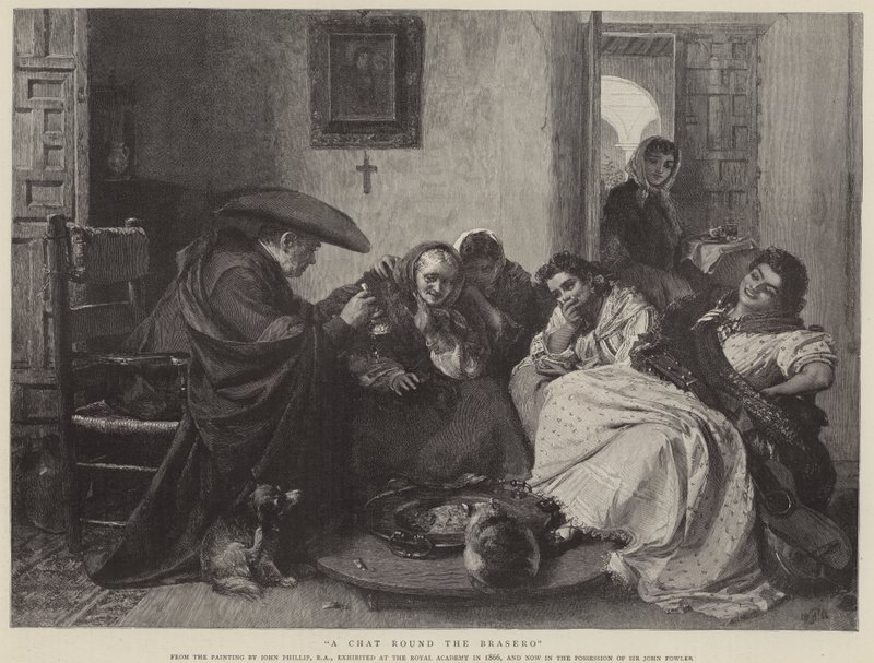 A Chat round the Brasero by John Phillip