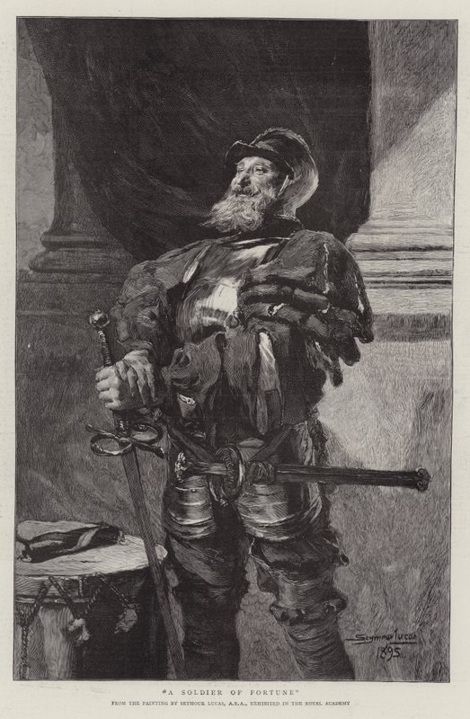 A Soldier of Fortune by John Seymour Lucas