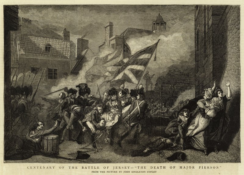 Centenary of the Battle of Jersey, The Death of Major Pierson by John Singleton Copley