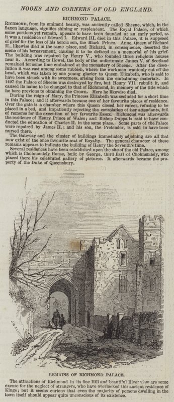 Remains of Richmond Palace by John Wykeham Archer