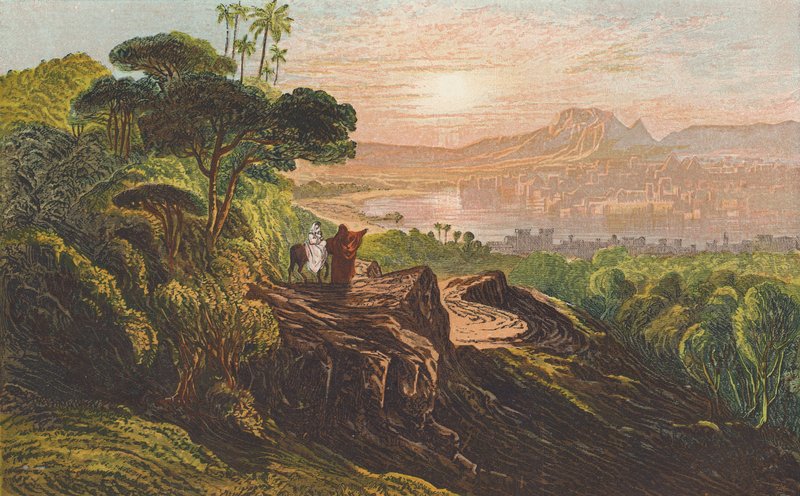 The Flight into Egypt by John (after) Martin
