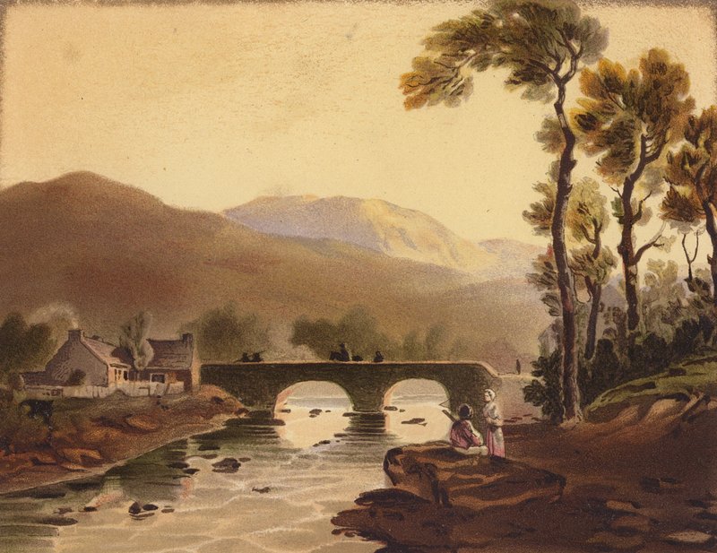 Beddgelert Bridge by John (after) Varley