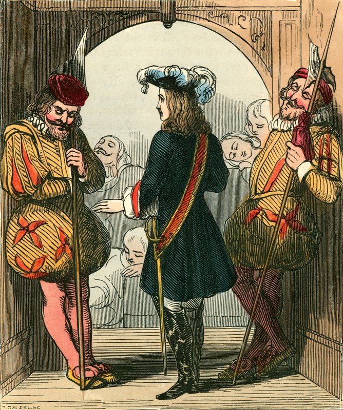 The arrival of the king