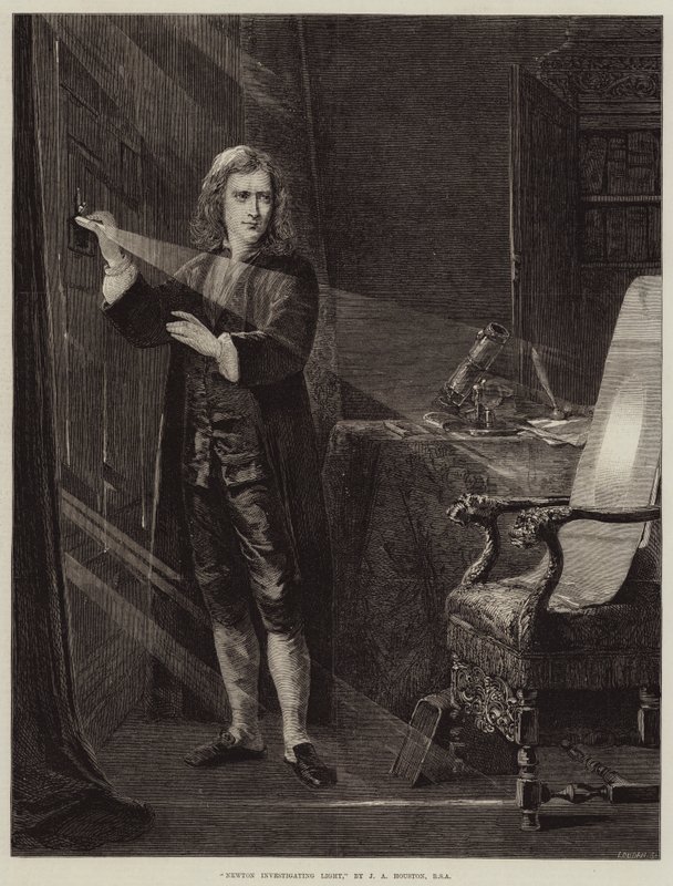 Newton Investigating Light by John Adam P. Houston