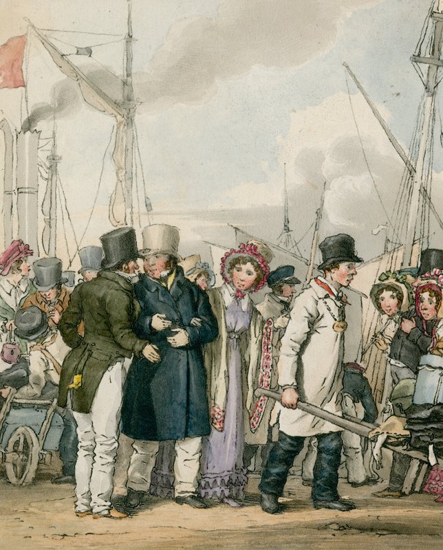 Arriving at Margate by John Augustus Atkinson
