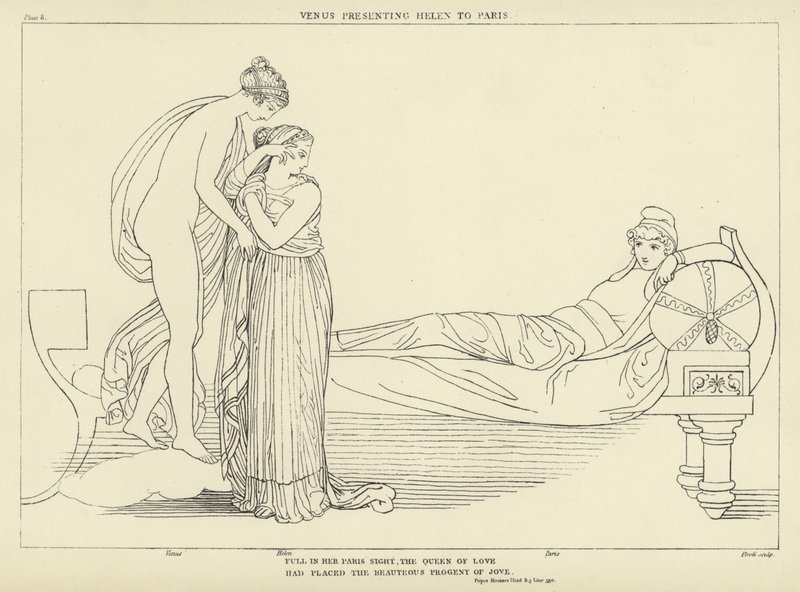Venus presenting Helen to Paris by John Flaxman