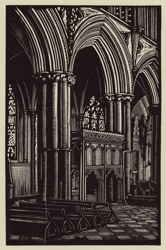 Ely Cathedral: In the Presbytery by John Frederick Greenwood