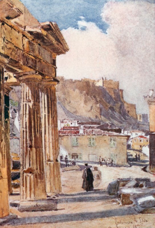 The Portico of Athena Archegetis by John Fulleylove