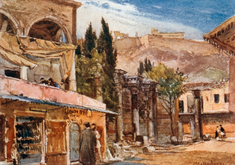 The Stoa of Hadrian by John Fulleylove