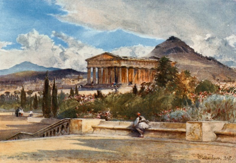 The Temple of Theseus from the South-West by John Fulleylove
