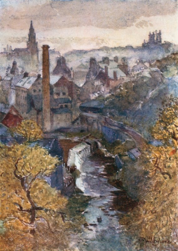 The Water of Leith from Dean Bridge by John Fulleylove