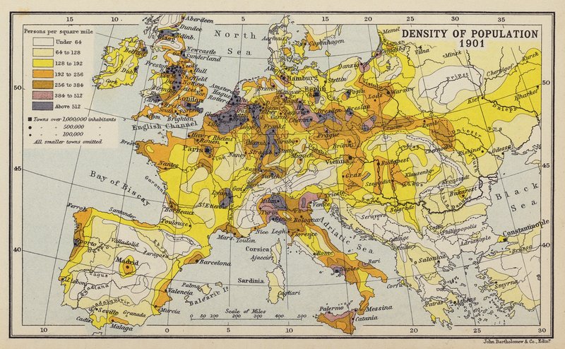Density of Population by John George Bartholomew