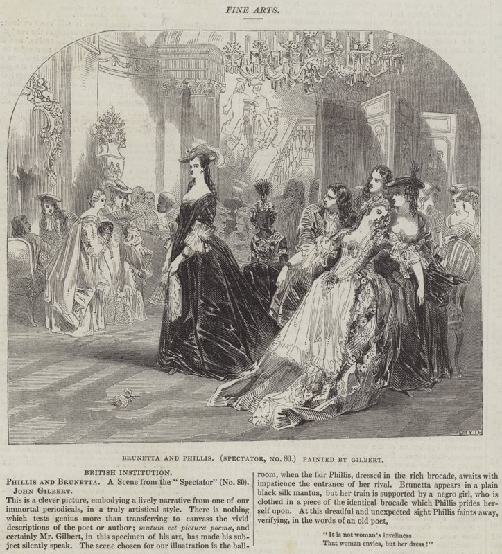 Brunetta and Phillis, Spectator, No 80 by John Gilbert
