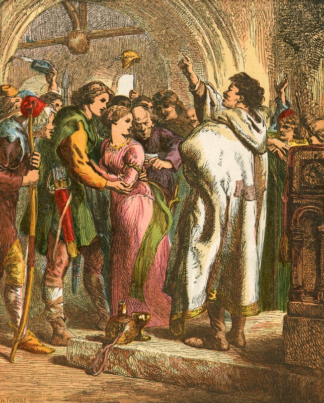 The Marriage of Allen a Dale by John Gilbert