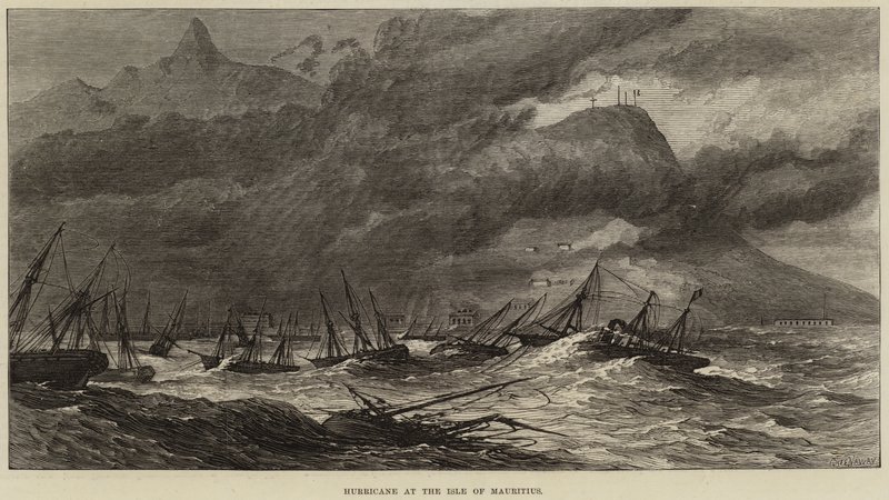 Hurricane at the Isle of Mauritius by John Greenaway