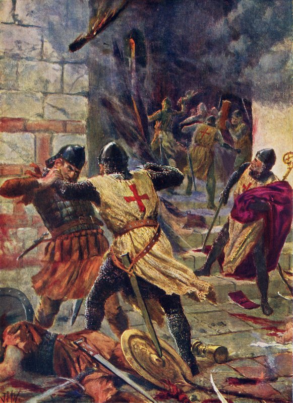 The Capture of Constantinople by Crusaders by John Harris Valda