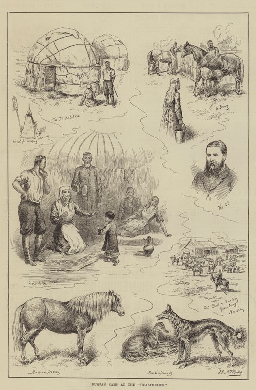 Russian Camp at the Healtheries by John Jellicoe