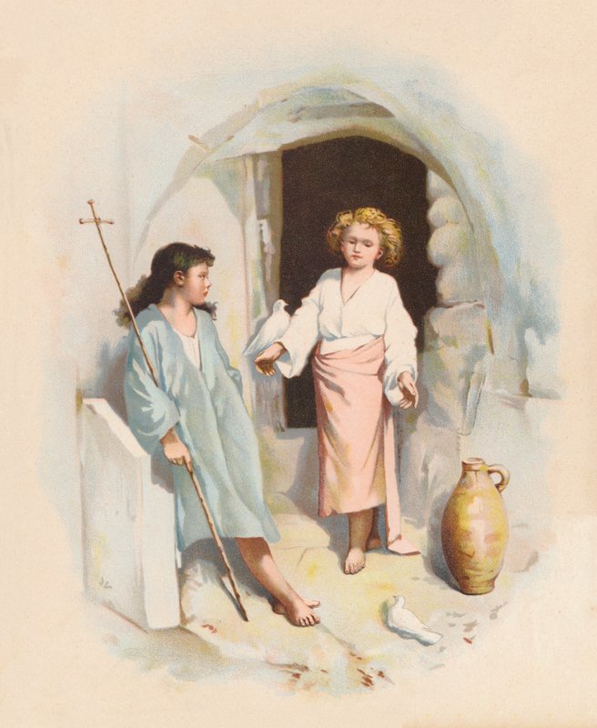 Christ and St John by John Lawson